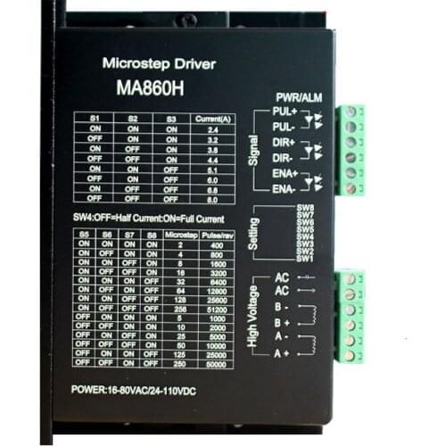 High Voltage 86 110 Stepper Motor Driver AC / DC Universal MA860H Driver