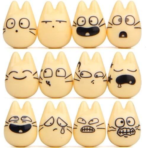 12pcs/lot My Neighbor Totoro Kiki Kikis Delivery PVC Cat Action Figure Doll Studio White Micro Decor Resin Plastic Model