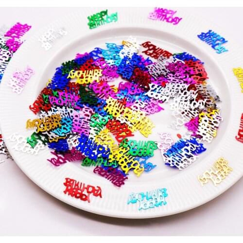 15g Happy Birthday number Confetti for Wedding Party Table Decoration Age Birthday Party Wedding Decoration Supplies 20 30 40 50