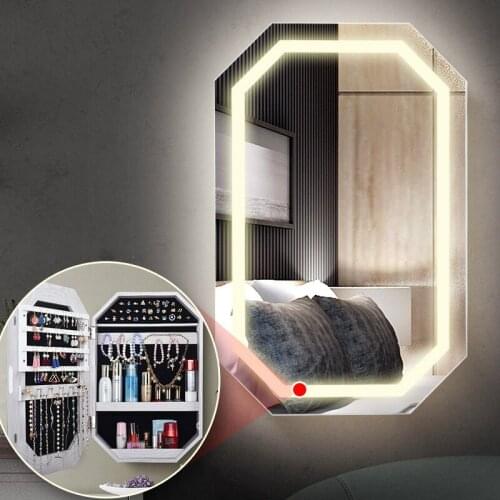 Cosmetic storage cabinet makeup mirror decorative photo frame storage objective mirror cabinet jewelry storage cabinet MJ