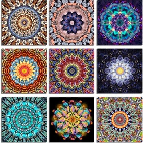 MUXUN Square/Round Diamond 5D Diy Diamond Painting Religious Mandala Diamond Embroidery Cross Stitch Mosaic Home Decoration Gift