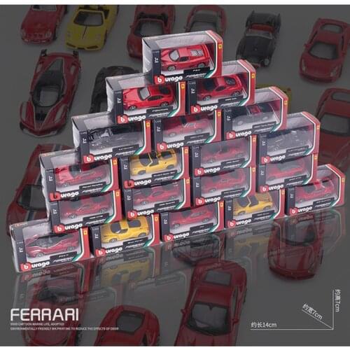 Bburago 1:43 Mini la Ferrari 16M 599 ENZO F12 F40 FXXK California alloy super toy car model For with Die-cast mini collection