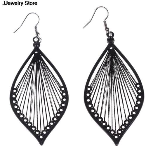 1Pair Fashion Women Earrings Alloy Leaf Dangle Earings Eardrop Jewelry Vintage Fabulous Imitate Ornaments Trinkets