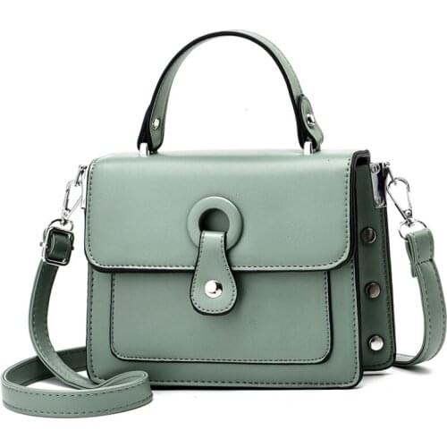 Fashion PU Leather Women Shoulder Bags 2021 New Solid Color Womens Crossbody Bags Purse Retro Lady Shopping Handbags