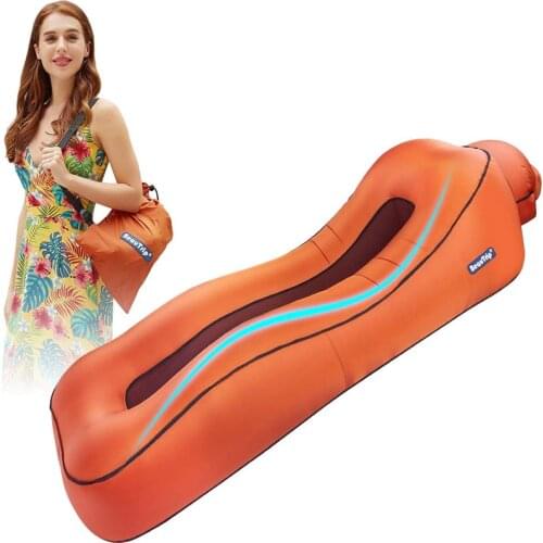 BEAUTRIP Air Lounger Inflatable Lounge Sofa Bed Lazy Sleeping Beds Camping Beach Hangout Couch Waterproof Mattress Water Floats