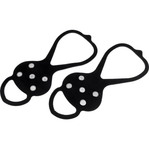 Anti Slip Snow Ice Cleats Studs Crampons Grippers Traction Spikes Shoes Boots Soles For Ice Fishing Hiking