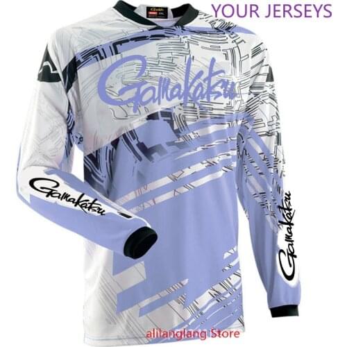 2022 Summer New Gamakatsu Long Sleeve Fishing Shirt Quick Dry Fishing Clothing Anti-UV Sunscreen Fishing Clothes DAIWA Pesca