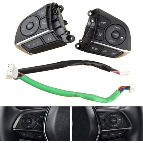 New Remote Cruise Control Button Car Steering Wheel Control Switch Buttons 84250-06850 For Toyota Avalon Camry RAV4 2018 2019