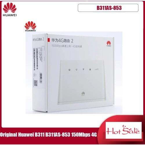 Original Huawei B311 B311AS-853 150Mbps 4G LTE CEP WiFi Network Router Plus 4G Antenna