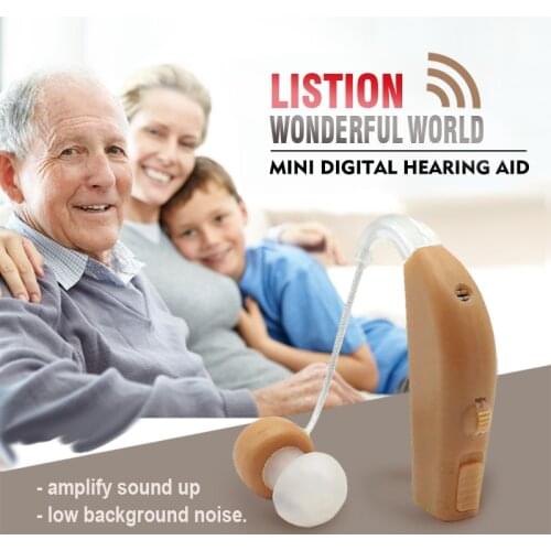 Durable Noise Reduction Digital Hearing Aid Mini Ear Amplifier Rechargeable Ear Aids for Hearing Loss Portable Sound Amplifier