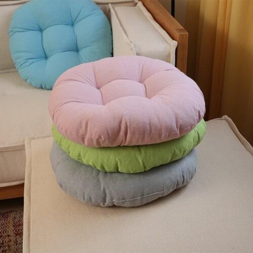 Simple Breathable Solid Color Chair Cushion Seat Cushions Home Decor Pillows Cushion Throw Pillows Office Chair Cushion Floor