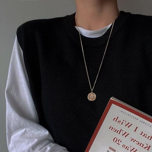 Simple Classic Elegant Avatar Pendant Neckalce For Women Fashion Jewelry 2021 New Female Good Gift