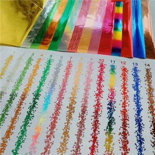 A4 Size 10pcs heat transfer film toner reactive foils hot stamping fushing sleeking for craft paper