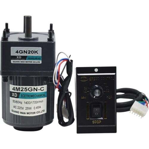 4M25GN-C AC gear motor single phase motor slow reversing micro-speed small motor AC220V/25W