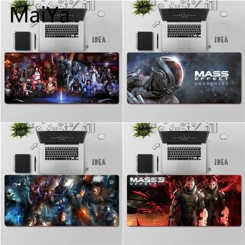 Maiya Top Quality mass effect Gamer Speed Mice Retail Small Rubber Mousepad Free Shipping Large Mouse Pad Keyboards Mat