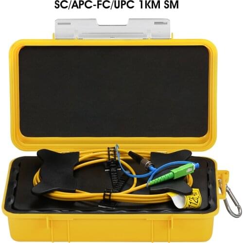 SC/APC-FC/UPC OTDR Zone Eliminator,Fiber Rings ,Fiber Optic OTDR Launch Cable Box 1000M SM 1310/1550nm