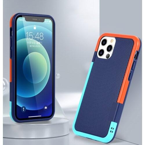 Luxury Contrast Color Ribbed Antiskid Phone Case For iPhone 11 12 Pro Max Mini X Xs XR 7 8 Plus SE 2 Silicone Shockproof Cover