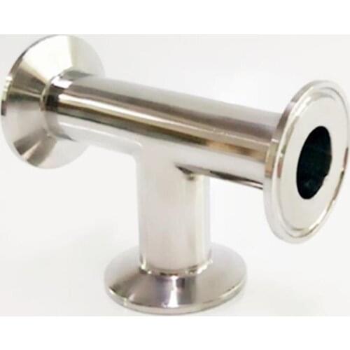 12.7mm 1/2" Pipe OD x 0.5" Tri Clamp Tee 3 Way SUS 304 Stainless Steel Sanitary Fitting Homebrew Beer Wine Diary Product