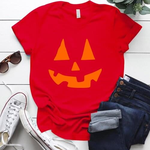 Happy Halloween T Shirt Pumpkin Grimace Printing Holiday Cotton Woman Tshirts Vintage 80s Graphic Tee Shirt Femme Poleras Mujer