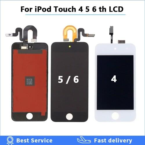 High Quality LCD Display For iPod Touch 4 5 6 th LCD Touch Screen Glass Sensor Digitizer Assembly For iPod Touch 5 5th tested