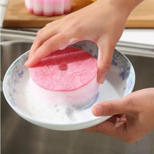 1Pcs Circular Melamine Sponge Magic Sponge Eraser Melamine Cleaner for Kitchen Office Bathroom Cleaning Nano Sponges