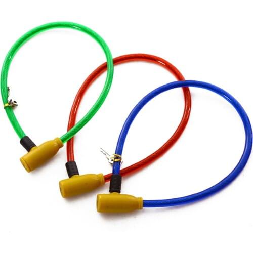 Hot 1Pc 7x64cm Cycling Cable Anti-theft Bicycle Cable Lock Bike Bicycle Scooter Safety Lock with 2 Keys Alarm Bike Accessories