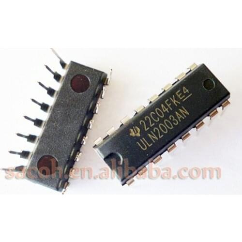 10PCS/lot New OriginaI ULN2003AN ULN2003APG ULN2003 or ULN2004AN or ULN2002AN DIP-16 High-Current Darlington Transistor Arrays