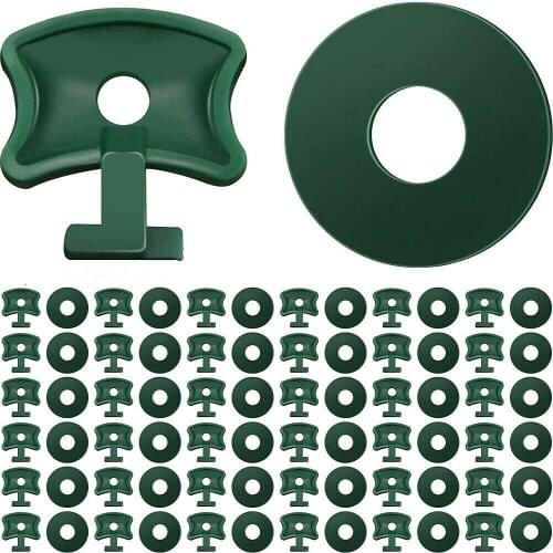 50/100Pcs Twist Clips Washers Set for Aluminium Greenhouse Insulation Netting Shading Glazing Bars Fixing Clips