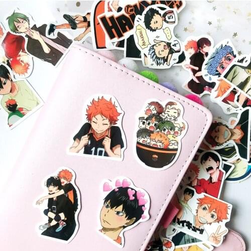 50pcs Volleyball Haikyuu Bishies Anime Stickers For Car Laptop Motorcycle suitcase notebook luggage Toy Sticker Waterproof