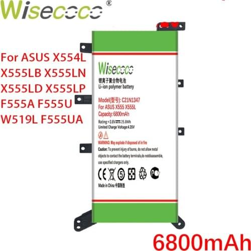 Wisecoco C21N1347 6700mAh Battery With Frame For ASUS X554L X555LB X555LN X555LD X555LP F555A F555U W519L F555UA Laptop Battery