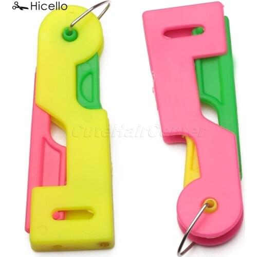 Hicello 4pcs/Bag Automatic Needle Threader Sewing Device Thread Guide Tool Elderly Use 6.5cm