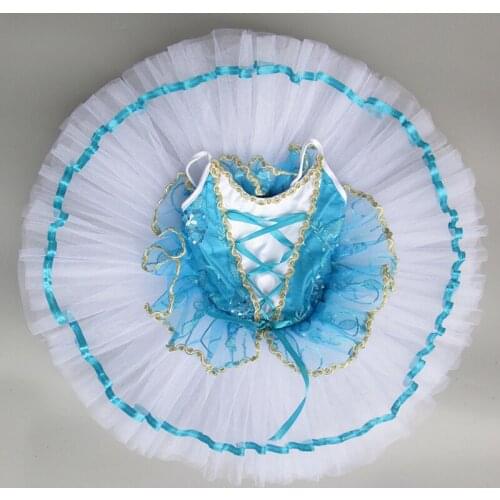 Blue Strap Giselle Balett Dress Gymnastics Leotard For Girls Ballet Tutu Child Ballet Infantil Menina Performance Dancewear