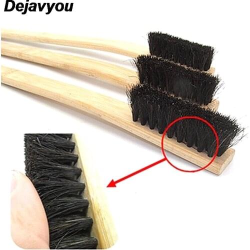 1 Piece Of 40cm Car Engine Tire Rim Cleaning Brush With Long Bamboo Handle And Natural Bristles Car Beauty Supplies
