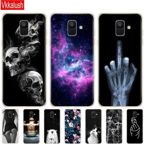 Case For Samsung Galaxy A6 2018 Silicon Case Dual SIM SM A600 A600F For Samsung A6 Plus 2018 A605 F Cover Full 360 Protective