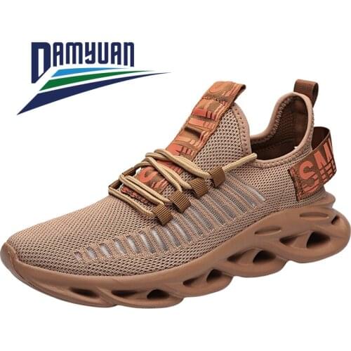 Damyuan 2020 Nwe Running Shoes Stylish Lace Up Comfortable Summer Mens Sneakers Non-slip Wear Jogging Mens Shoes