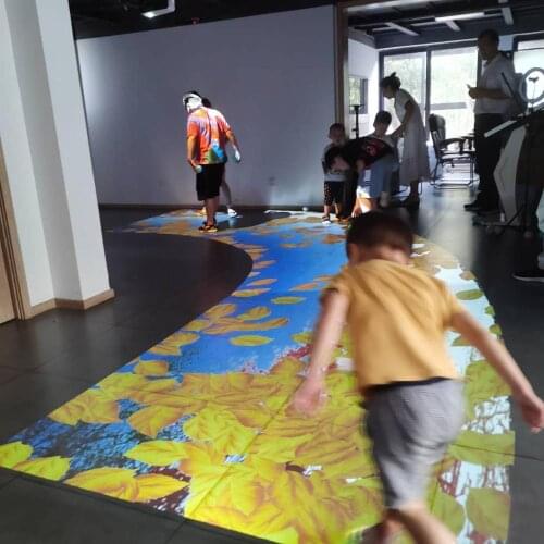 DefiLabs Hot selling Interactive floor software and usb dongle,ir camera,The ability to expand,projector,projection shape