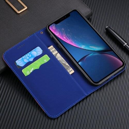 FLOVEME Classical Flip Leather Case for Samsung Galaxy S8 S9 S10 Plus S10E A20 A30 A40 A50 A70 Cloth Embroidered Phone Case