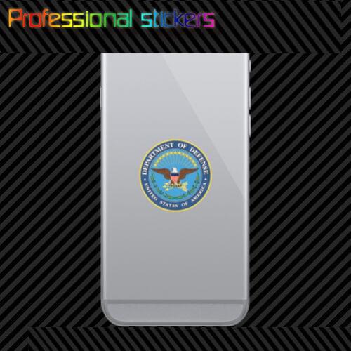 U.S. Homeland Defense Sealed Phone Sticker Multilateral Cut and Cut Flowers DOD Stickers for Car, RV, Laptops, Motorcycles
