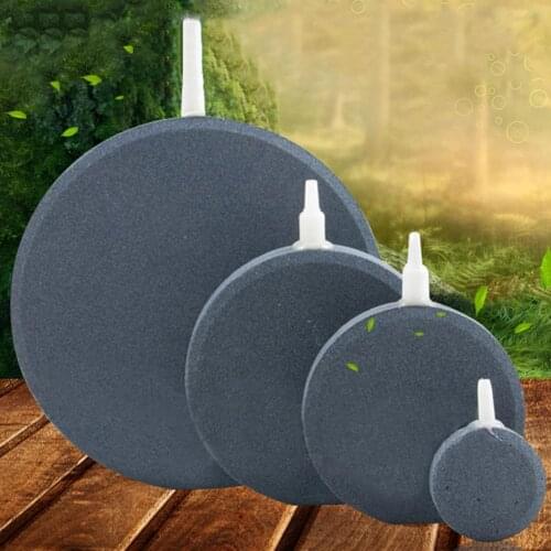 Aquarium Fish Tank Hydroponic Oxygen Plate Mini Air Pump Accessories Pond Round Bubble Air Stone Pump Hydroponic Oxygen Aerator