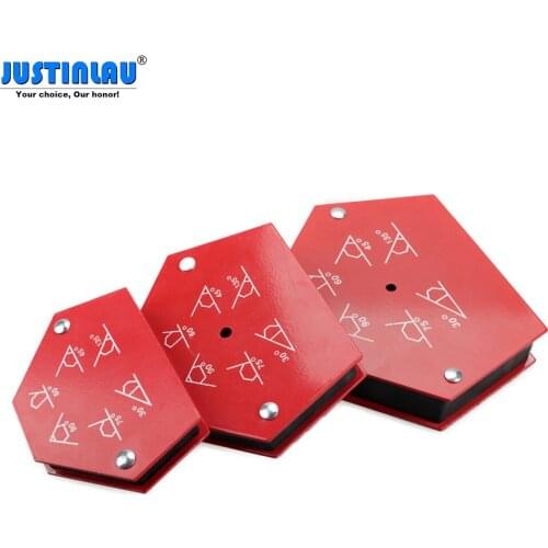 JUSTINLAU Six corners 25LBS 50LBS 75LBS Magnetic Fixed Heavy Angle Soldering Locator Tools Multi specification