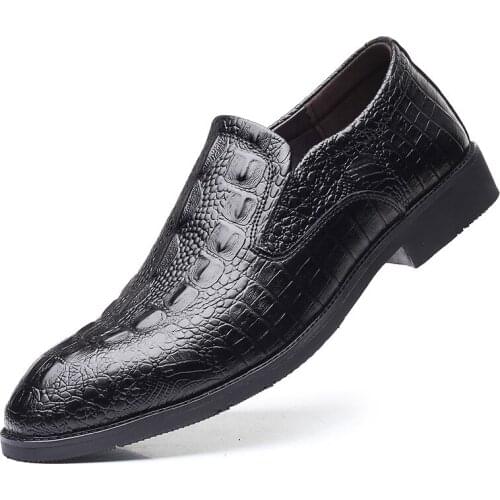 Quality Fashion Genuine Leather Cool Classic Cute Spring/Autumn Business Men Shoes Wedding Loafers