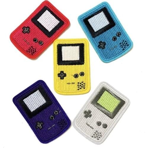 Fine Cute Embroidery Cloth Stickers Game Machine Map Stickers Color Small Patch Clothing Accessories DIY Micro Chapter Badges