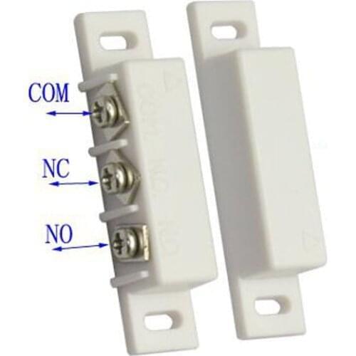 Magnetic Reed gap Switch NC&NO Combined Door/Window Contact Sensor for Wireless Security Alarm System