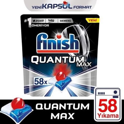 Finish Quantum Max Dishwasher Detergent 58 Capsule