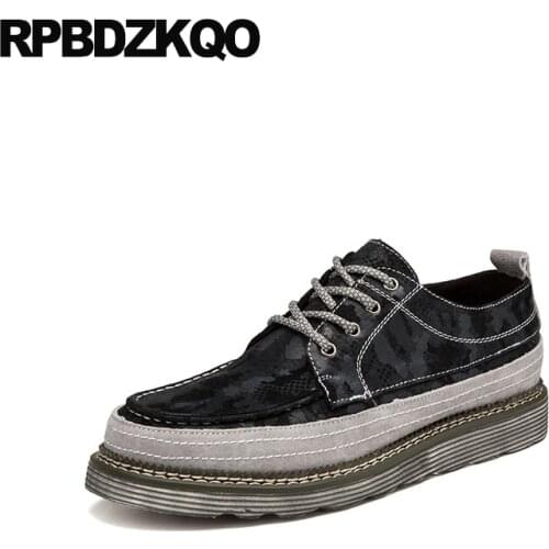 Popular Men Shoes Casual Fashion Camouflage Comfort Stylish Spring Flats Suede Round Toe 2021 Black Lace Up Designer Hot Sale