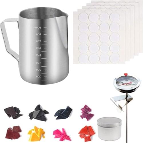 Candle Making Kit, DIY Candles Craft Tools with 8 Colors Wax Candle Dye, Candle 203C