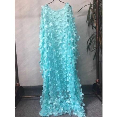 New style African Women clothing Dashiki Gauze bat sleeve loose long dress + Inside