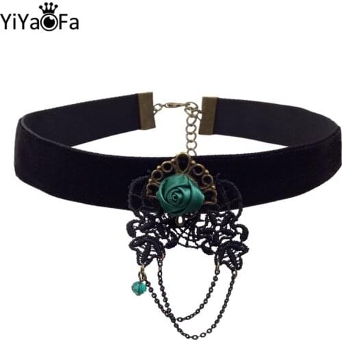 Handmade Choker Necklace & Pendant Vintage Gothic Lady Party Jewelry Statement Necklace for Women Accessories DD-62