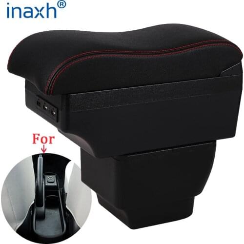 For MAZDA MAZDA 2 Armrest Car Armrest box center Interior Parts Retrofit parts Storage box auto accessories with USB LED