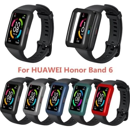 OOTDTY Durable PC Watch Cover Protective Shell Screen Protector Case for Honor Band 6 Case Accessories